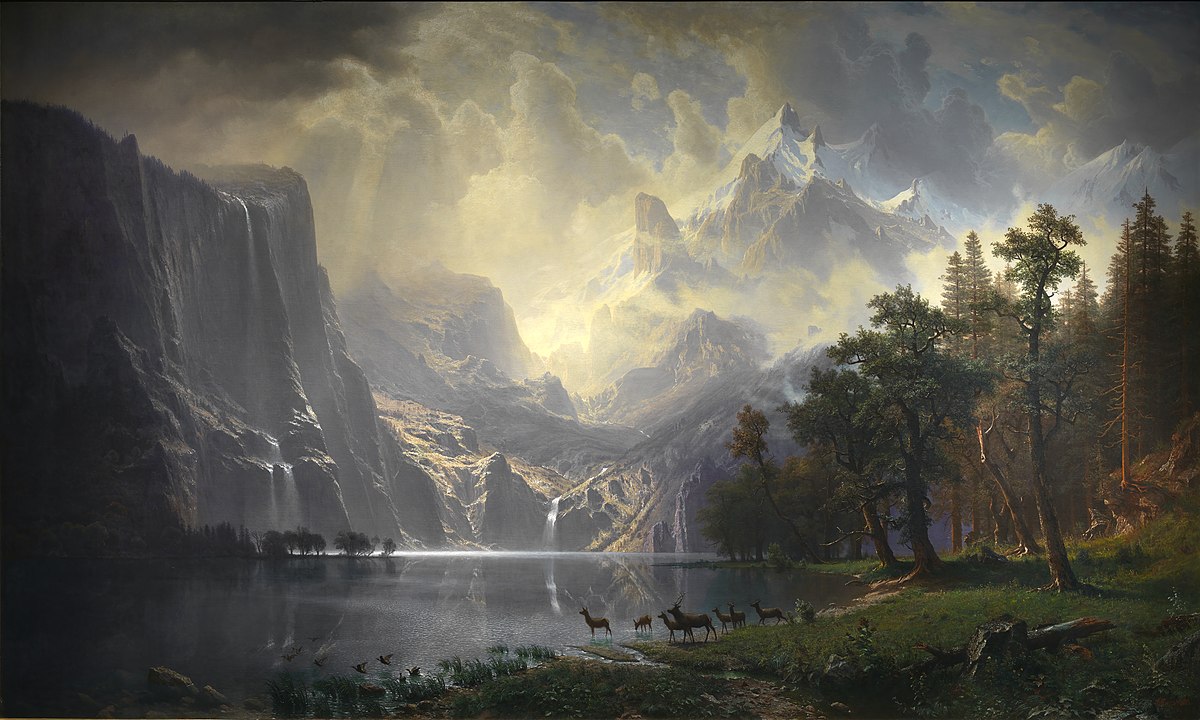 Among the Sierra Nevadas Albert Bierstadt